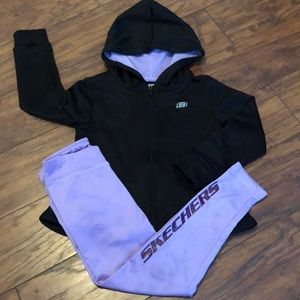 Girls Skechers track outfit